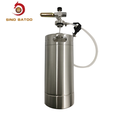 One Gallon CO2 Mini Keg Dispenser , Stainless Steel Mini Keg Dispenser